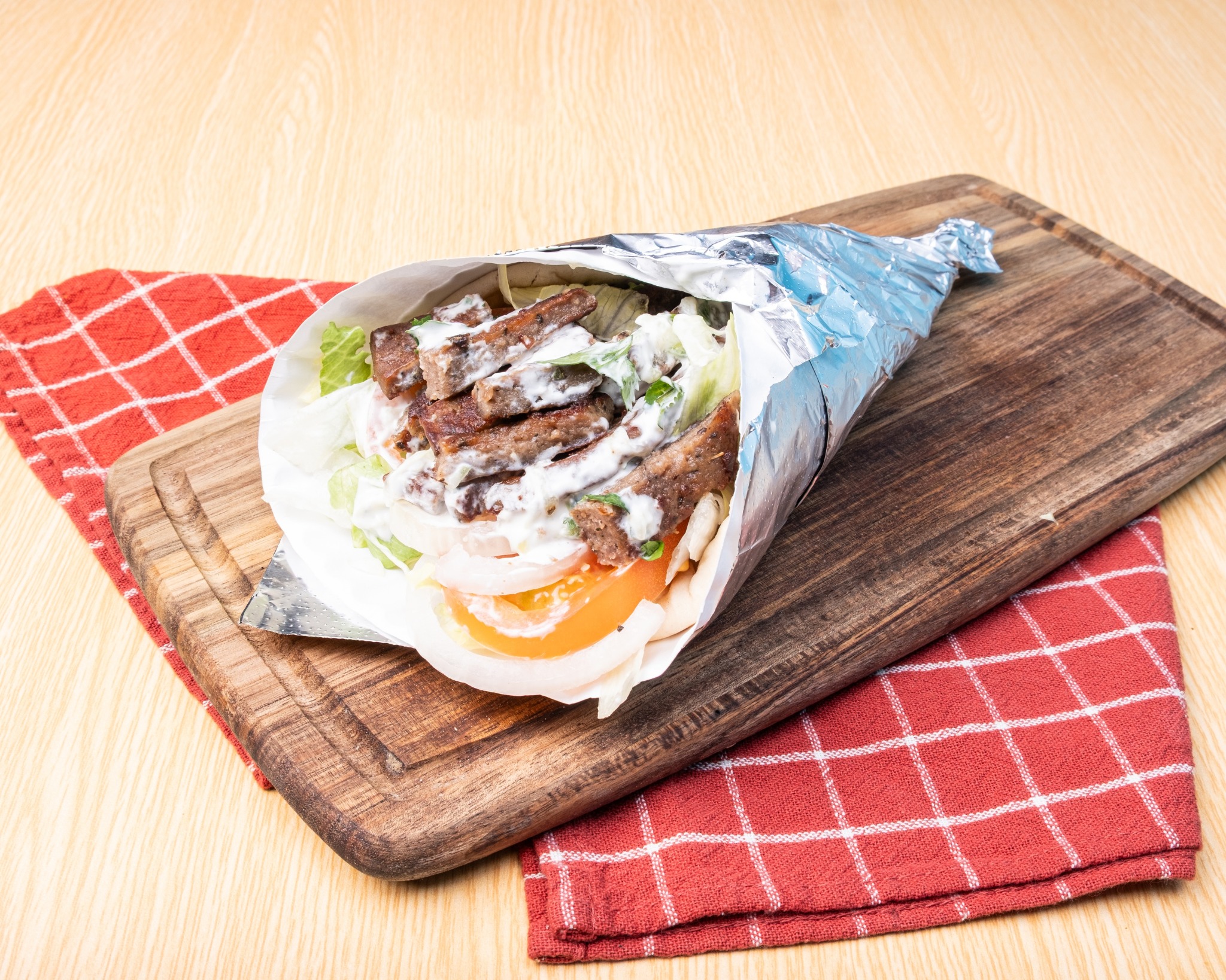 Lamb gyro wrap